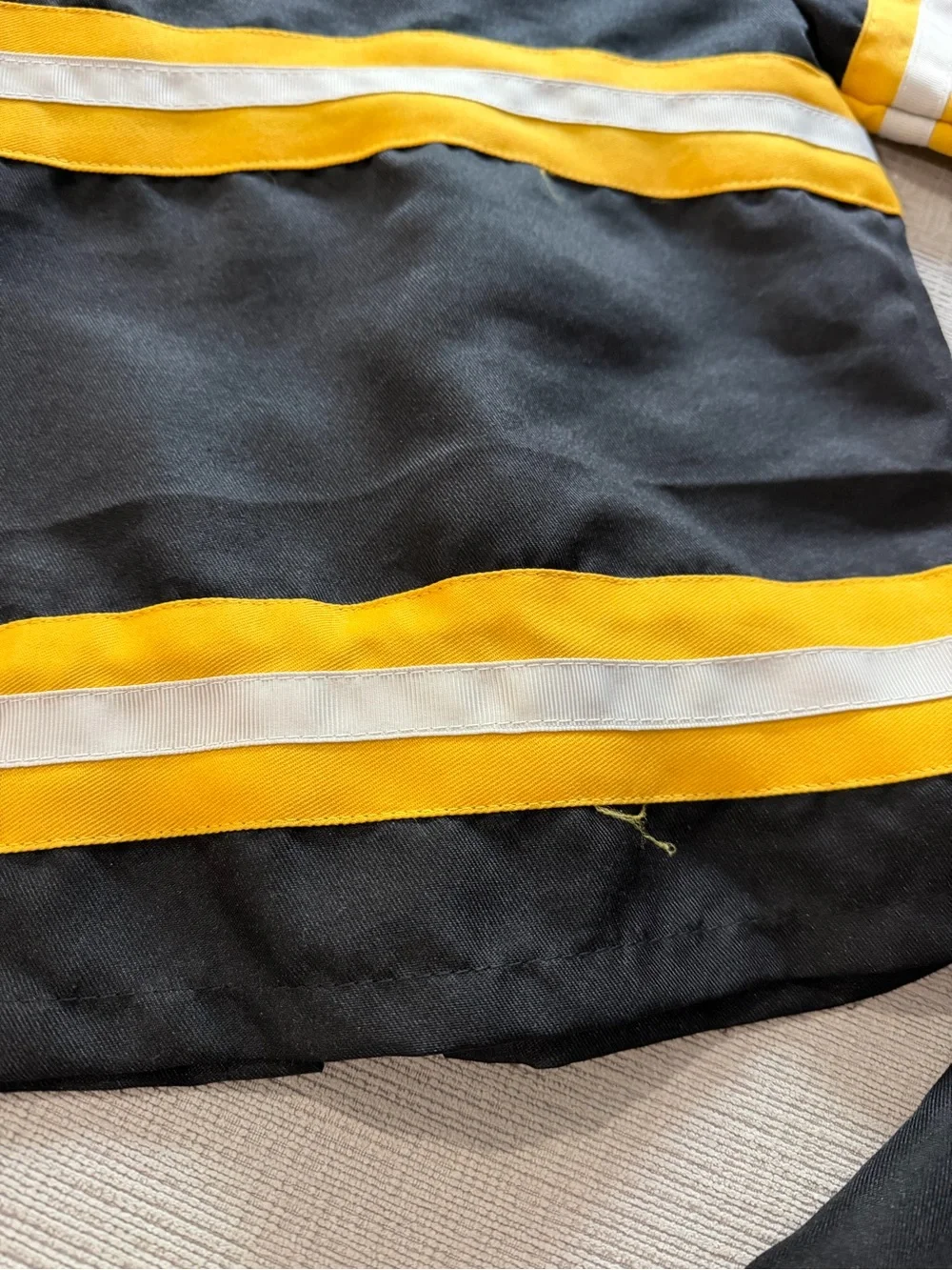 Pottery barn kid costume 3t Black and Yellow Firefighter